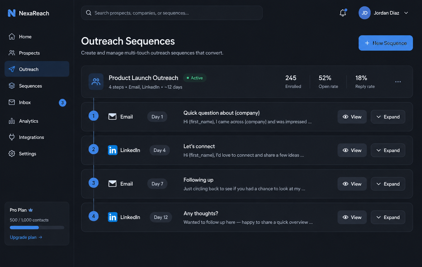 Outreach Sequences